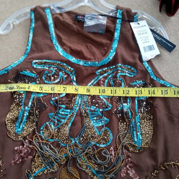 Beautiful Morgan Sequence Sleeveless Top - Picture 6 of 6